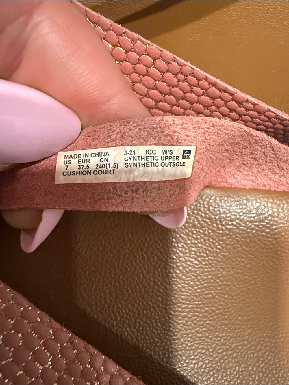 🪸 Reef Coral Pink Strap Brown Footbed Flip Flops - Picture 5 of 5